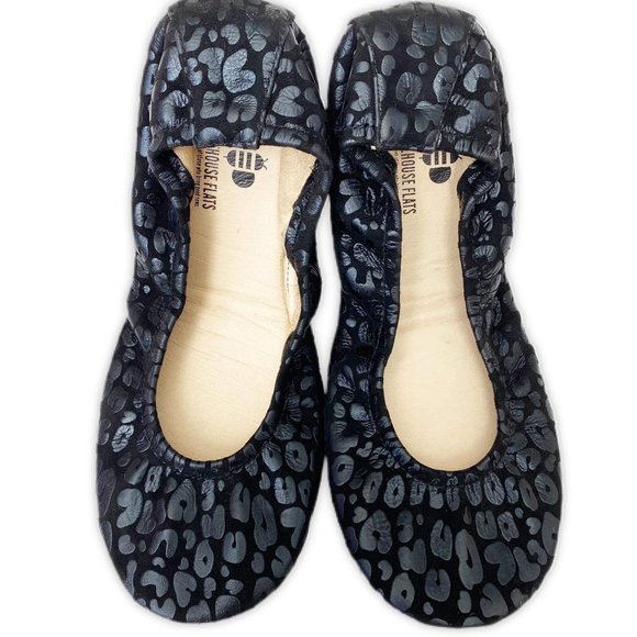 Black Leopard Print Storehouse Flats - Picture 5 of 5